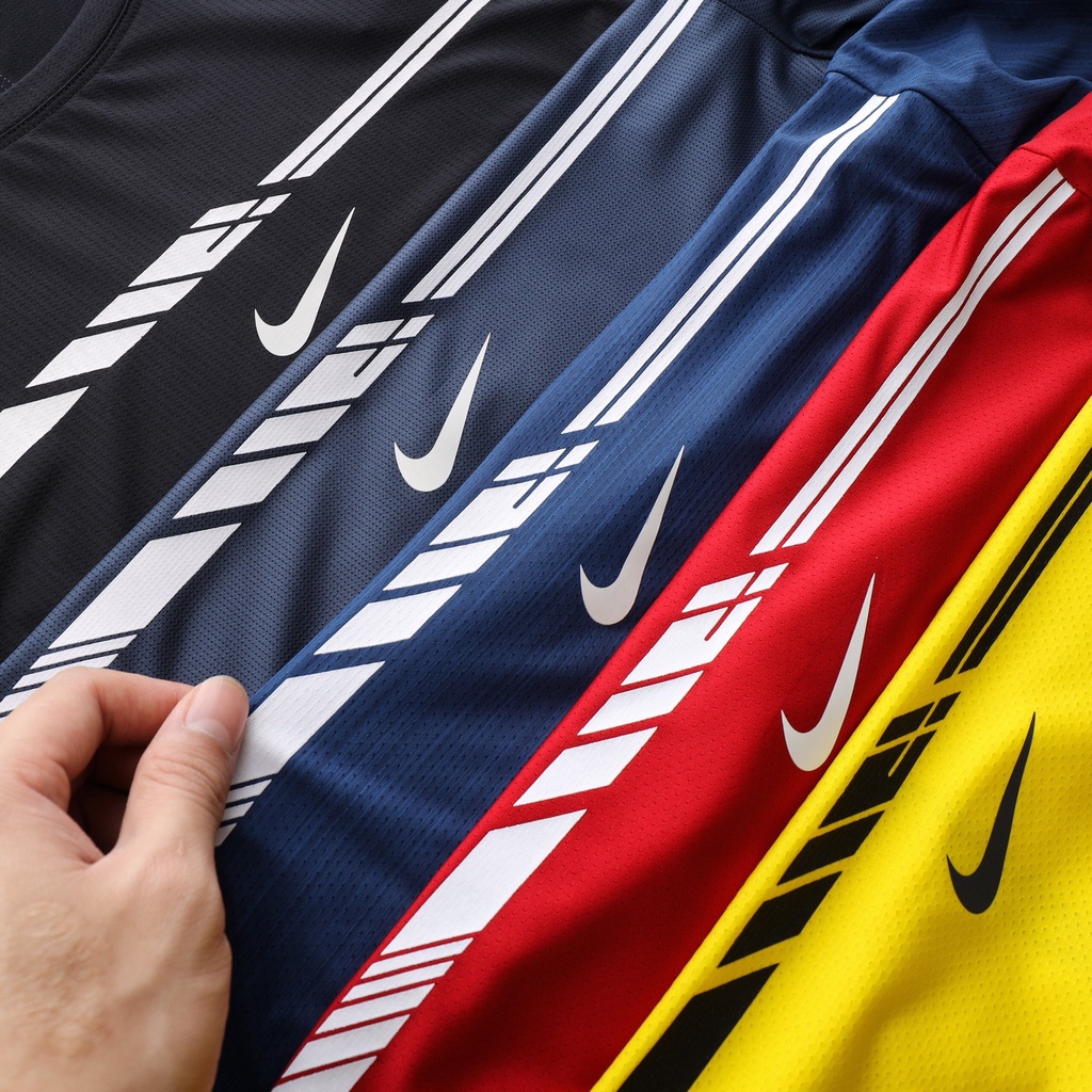 Áo thể thao Men gym NKS04, fom chuẩn, vải lưới dệt xuất dư