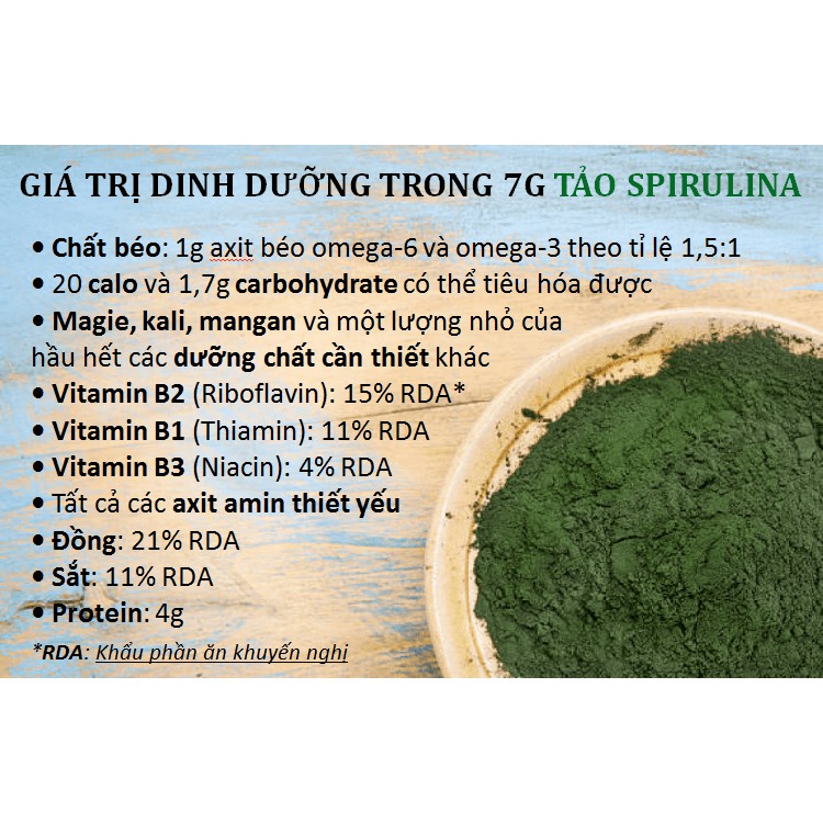 Tảo biển Spirulina