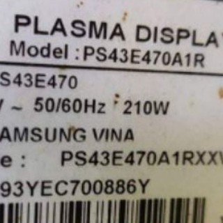 Cao áp Tivi plasma SAMSUNG: PS43E470, PS43E490, 43E470, 43E490