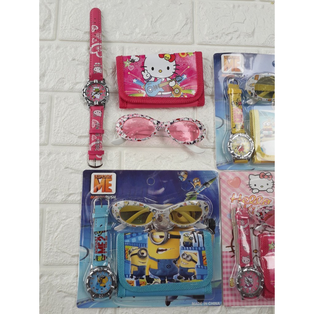 Set 3 món đồng hồ + kính + ví cho bé | BigBuy360 - bigbuy360.vn