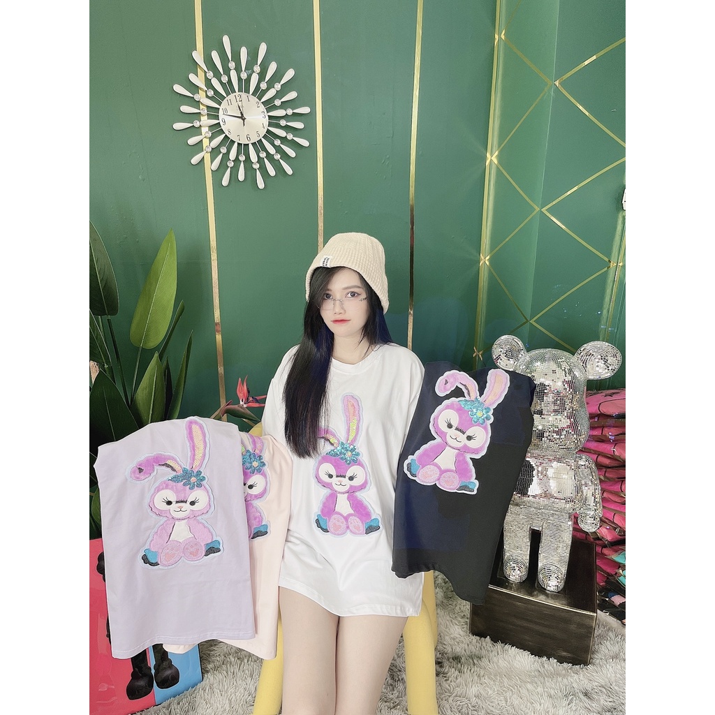 Áo Thun Hình Thêu Nổi Hình Con Thỏ Quảng Châu Cao Cấp  - AT22 | BigBuy360 - bigbuy360.vn