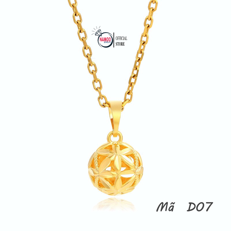 Dây Chuyền Titan Mạ Vàng Nữ Hình Quả Cầu D07 Bền Màu Bảo Hành 6 tháng