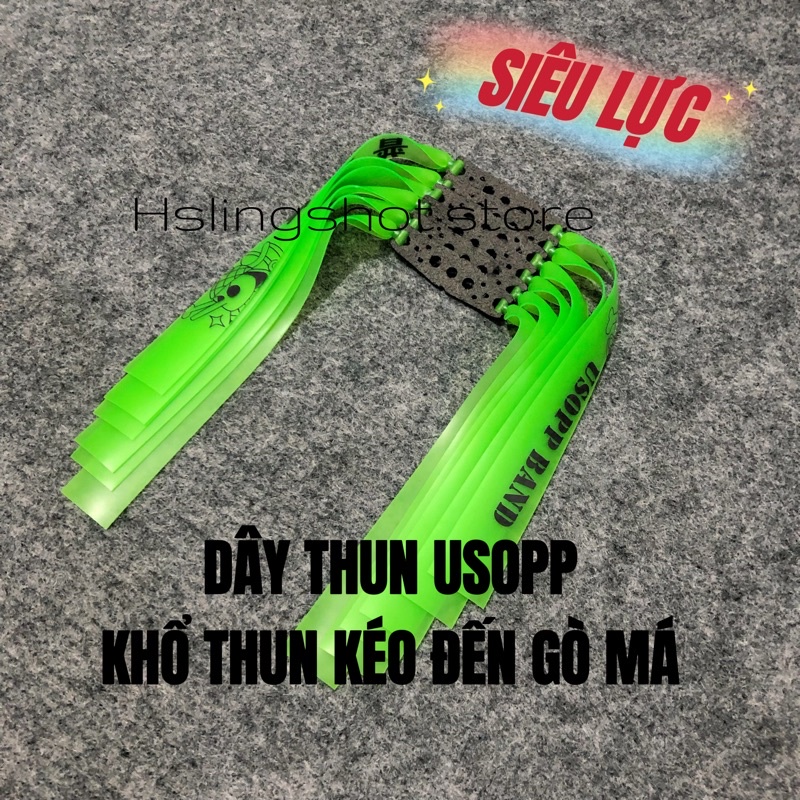 Dây thun ná cao su USOPP BAND V3 chính hãng dày 065mm buộc sẵn