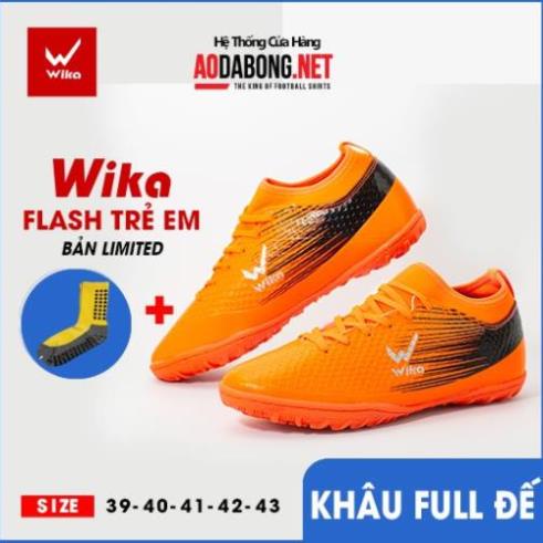 Giầy thể thao, Giầy đá bóng trẻ em chính hãng Wika Flash cao cấp bên đẹp. Tặng tất