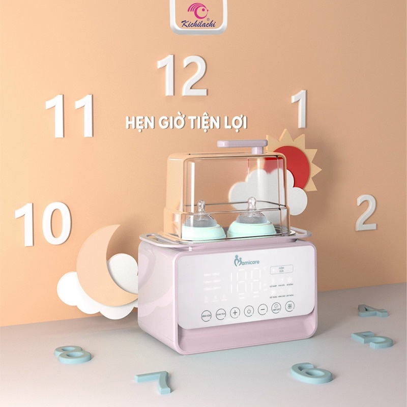 Máy Hâm Sữa Tiệt Trùng Bằng Hơi Nước Mamicare - Mc2002 Rã Đông Và Làm Ấm Sữa Siêu Nhanh