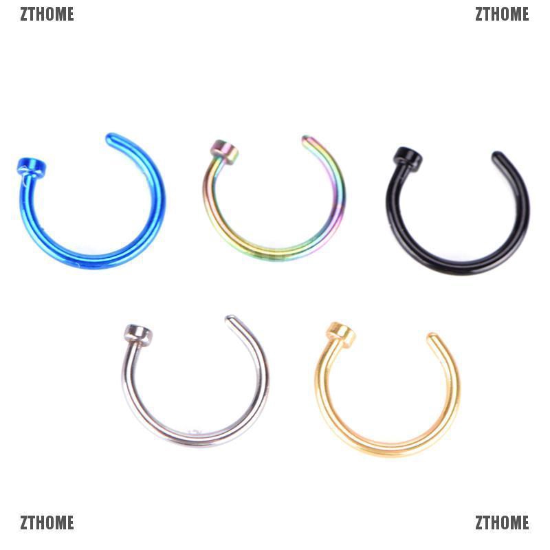 Khuyên mũi bằng thép không gỉ dùng cho y tế màu tùy chọn cá tính thời trang