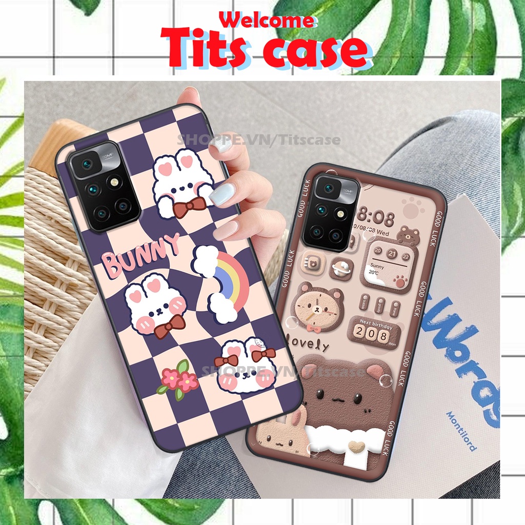 Ốp lưng Xiaomi REDMI 10 in hình GẤU K@WS- BE@R COOL-CỰC XINH-RẺ-BỂN -ĐẸP