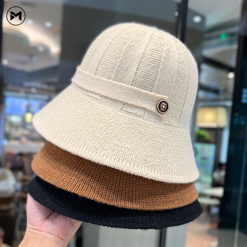 Nón Tai Bèo Đan Len Phong Cách Nhật Bản Xinh Xắn Dành Cho Nữ