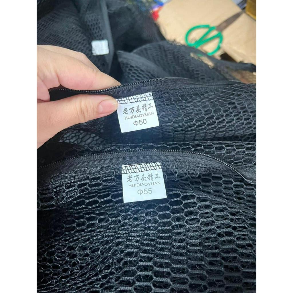LƯỚI VỢT, VÀNH VỢT SĂN HÀNG CARBON TRÁNG NHỰA 50CM- 55CM - 60CM CÂU CÁ
