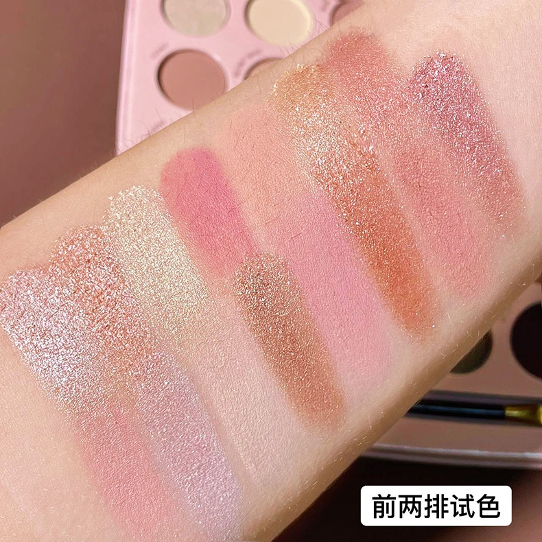 Bảng Phấn Mắt ErshiQi 30 Màu Sắc Hiệu Ứng Lì/ Ánh Nhũ Chống Nước Mượt Sắc Tố Cao Phát Hành Châu Phi