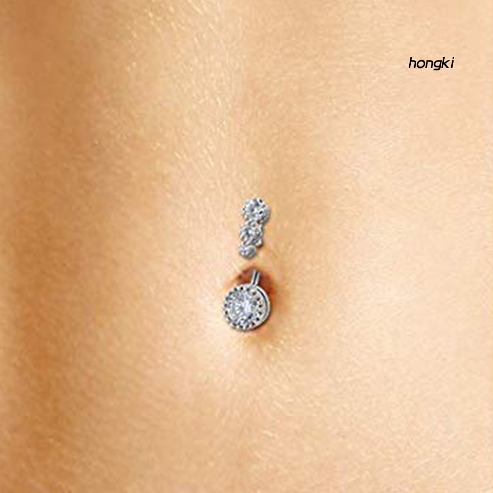 Khuyên rốn đính đá thời trang cho nữ