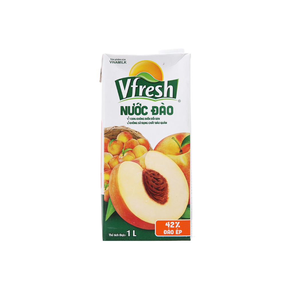 [Mã 66FMCGSALE hoàn 8% đơn 500K] Nước Ép Đào Vfresh 1L