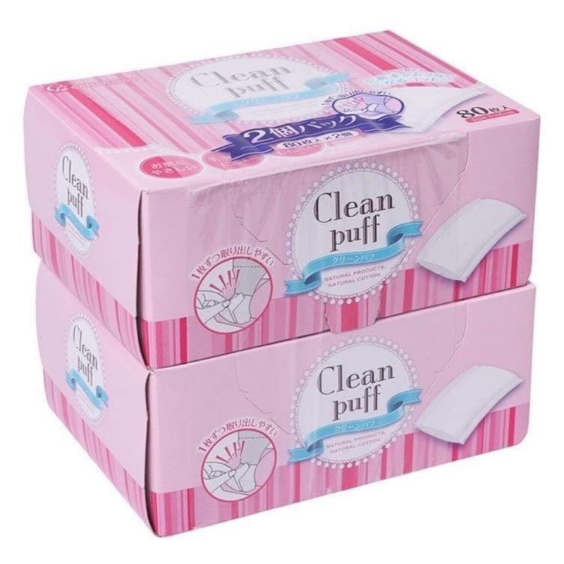 Bông tẩy trang Clean Puff Nhật Bản | BigBuy360 - bigbuy360.vn