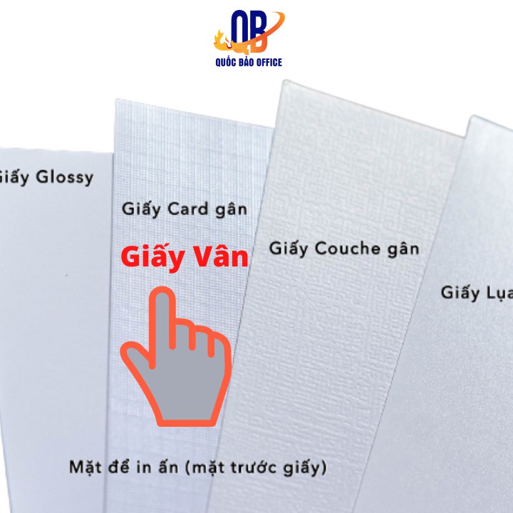 Giấy in ảnh Kim Mai có vân định lượng 250gms - khổ A4 giấy chuyên dụng in card- visit, thiệp mời, menu, brochure,...