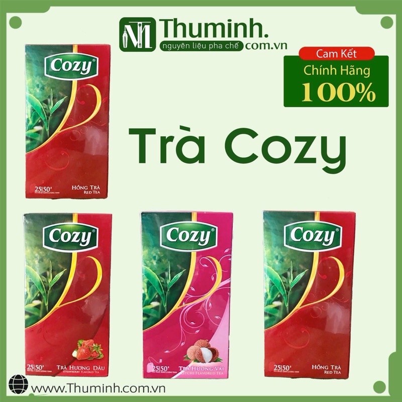 Trà Cozy Túi Lọc Có Đủ Hương Hộp 50g (25 gói)