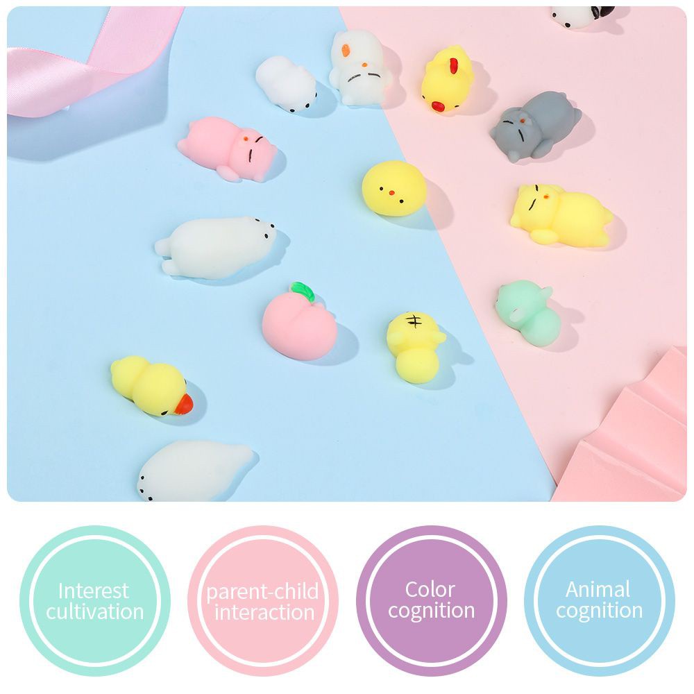 Đồ Chơi Nắn Bóp Đàn Hồi Giảm Stress Hình Động Vật Dễ Thương