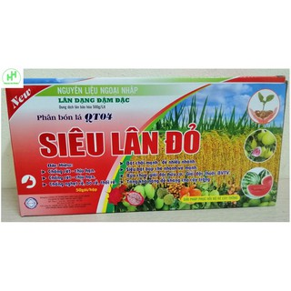 Hộp 50 Gói Phân Bón Lá QT04 Siêu Lân Đỏ, Siêu Ra Rễ Cực Mạnh, Chống Rét, Bật Chồi Mạnh Gói 20Ml