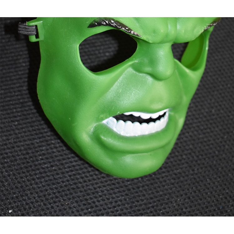 Mặt nạ hóa trang HULK Người Khổng Lồ Xanh đồ chơi hóa trang Avengers Cosplay Halloween sinh nhật cho trẻ em bằng nhựa an