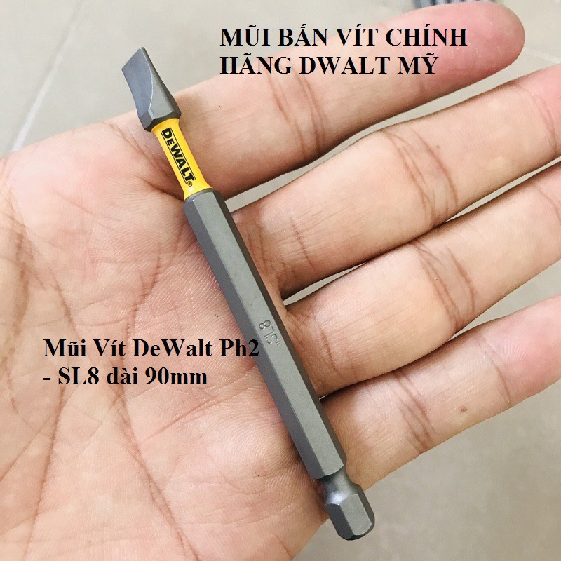 Mũi Vít DWalt đầu dẹt Sl8