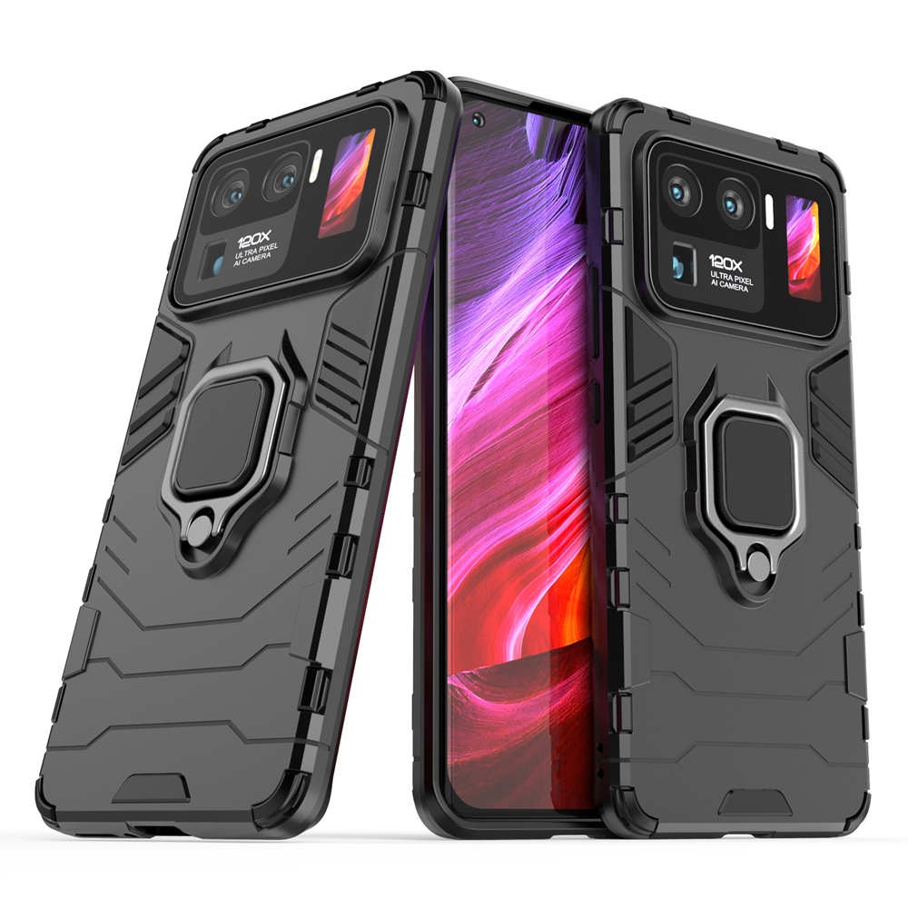 Ốp Lưng Armor Kèm Nhẫn Móc Ngón Tay Cho Xiaomi Mi 11 Ultra  / Xiomi Mi11 Ultra