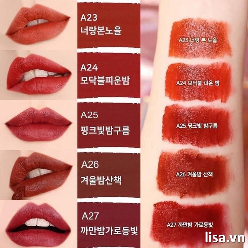 Son Black Rouge Air Fit Velvet Tint 4.5g / Son black rouge a12