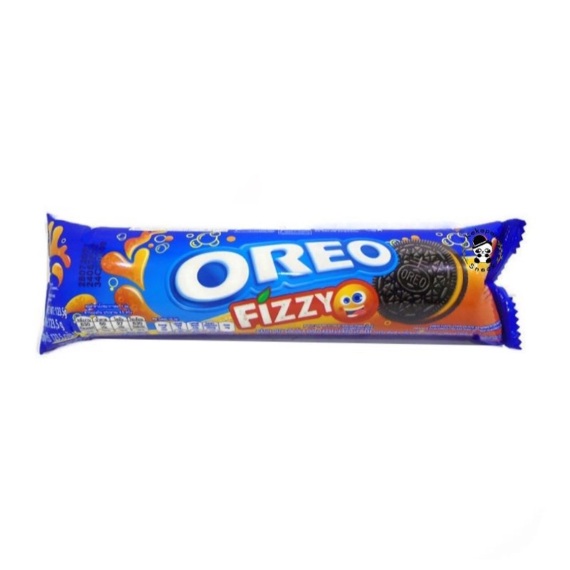 Bánh Quy Sôcôla Oreo Fizzy Kem và Kẹo Vị Cam (Cây 123.5g)