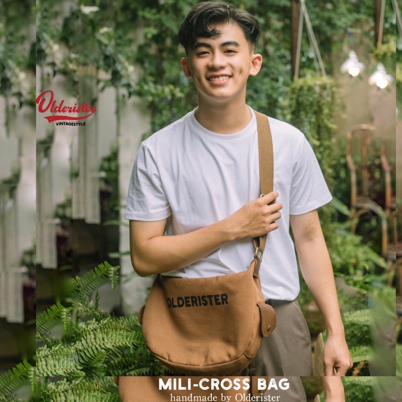 Túi đeo chéo nam nữ Mili-Cross Bag handmade Olderister - Tiệm Cũ Kĩ