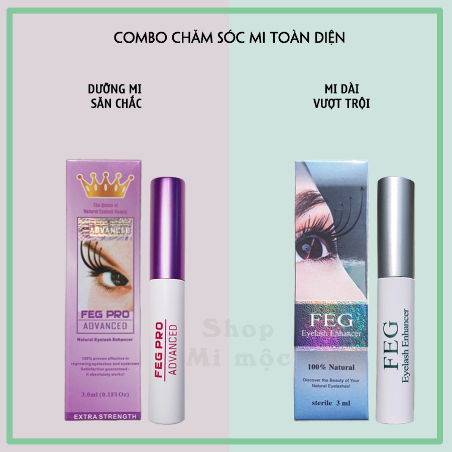 [100% CHUẨN AUTH] Dưỡng Mi FEG Eyelash Enhancer_ Combo Dài Dày Khỏe Ngăn Gãy Rụng