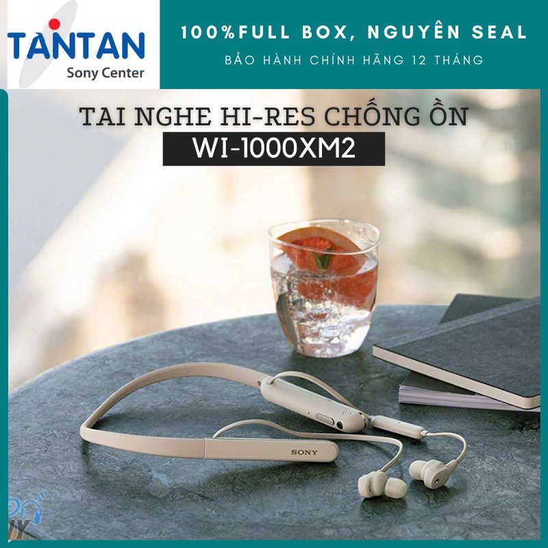 Tai Nghe BLUETOOTH HI-RES CHỐNG ỒN Sony WI-1000XM2 |DSEE HX - HD Noise Cancelling QN1 - Sense Engine - Xuất xứ: Malaysia