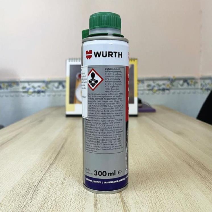 Súc rửa vệ sinh béc bình xăng, thông kim phun xăng Wurth