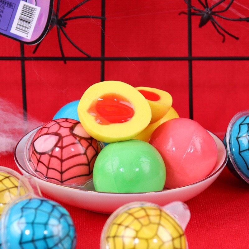 Kẹo dẻo có nhân hình con mắt/ dưa hấu/ dâu tâu/ con vịt/ gấu trúc/ bình sữa Halloween siêu thơm ngon