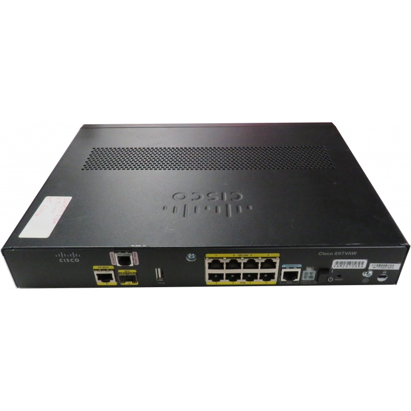 Cisco 897VAW-A/K9 | Thiết Bị Định Tuyến, 1x WAN  GE, 8x LAN GE. Dòng Enterprise.