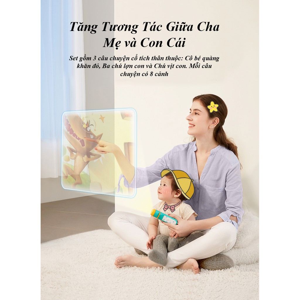 Đèn Pin chiếu phim cho bé KUB, đèn Pin kể chuyện có màu trẻ em - KUB OFFICIAL