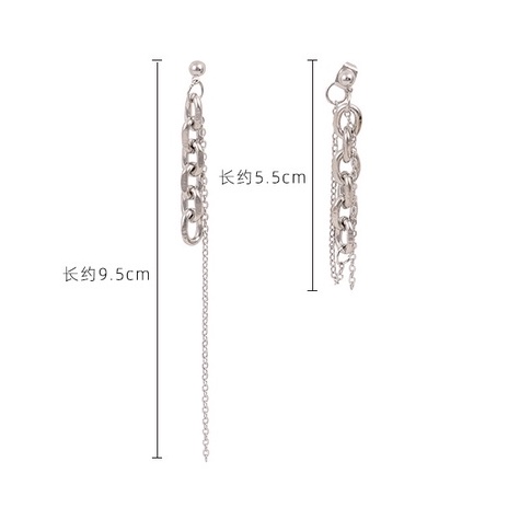 [Augustcloth | AugustJewelry] Bông tai/ Hoa tai hợp kim sợi bạc phong cách Hàn Quốc