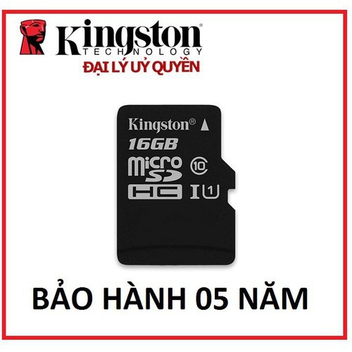 Thẻ Nhớ Micro SD Kingston 16GB BH 5 năm