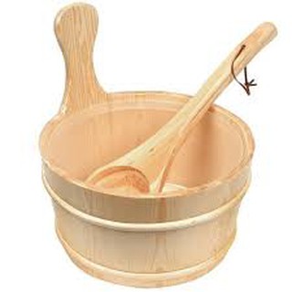 Xô gáo gỗ đựng nước