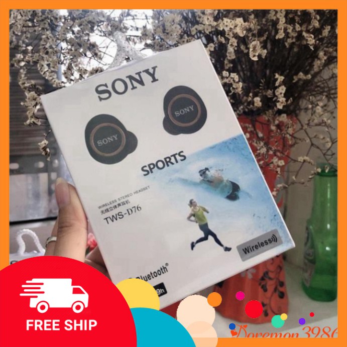 [FREE SHIP] 💥[HÀNG CHÍNH HÃNG] 💥Tai Nghe Bluetooth Sony Sport TWS-D76  Bluetooth 5.0 Thế Hệ Mới Âm thanh Cực Hay 💥SIÊ