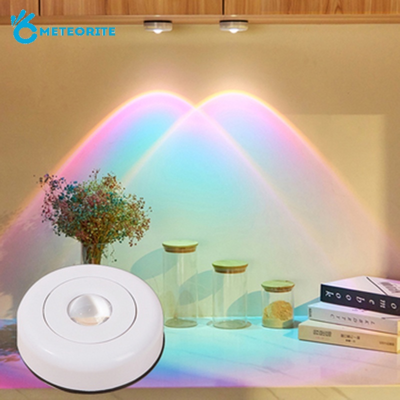 Đèn LED Tròn Chiếu Hoàng Hôn / Phòng Khách / Phòng Ngủ Tự Dính Dùng Pin