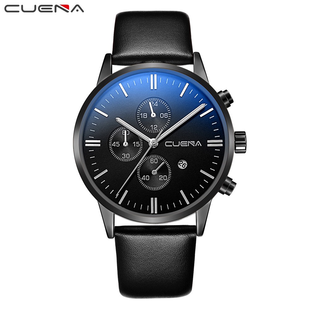 Đồng Hồ Nam C.U.E.N.A Dây Da Thời Trang Cao Cấp - A60 - Viva Watch
