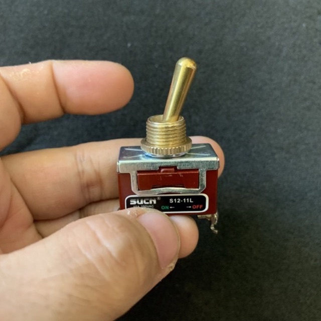 Công tắc gạt chất liệu đồng thau 2 trạng thái và 3 trạng thái