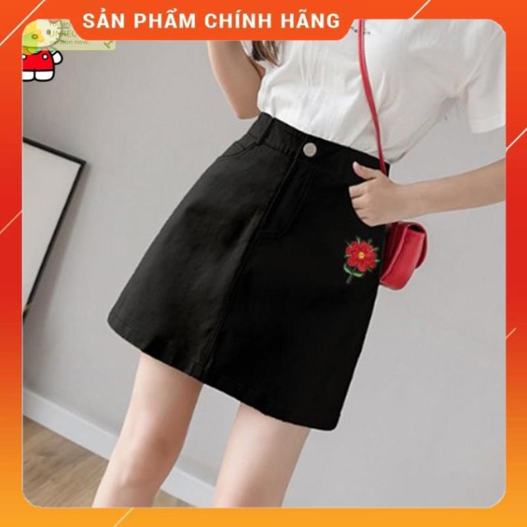 Shop Chân váy nữ kaki trơn VXN hoa misa màu đen size S,M,L MT932 rẻ đẹp hàn quốc chuẩn store freeship 50k .