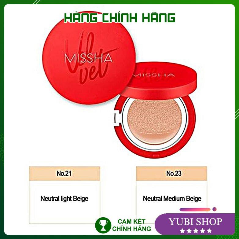 PHẤN NƯỚC HÀN QUỐC MISSHA VELVET FINISH CUSHION SPF50+ PA+++ MỎNG MỊN, CHE PHỦ TỐT, LÂU TRÔI | BigBuy360 - bigbuy360.vn