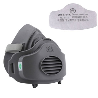 Trọn Bộ Mặt Nạ Chống Bụi 3M 3200 Sử Dụng Tấm Lọc Bụi 3M 3701
