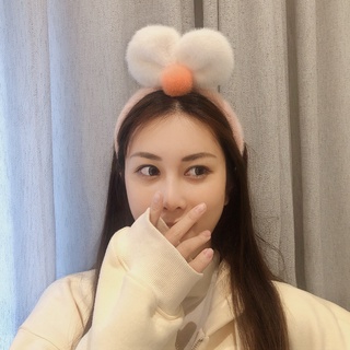  Băng đô lông đính nơ dễ thương phong cách Hàn Quốc cho nữ