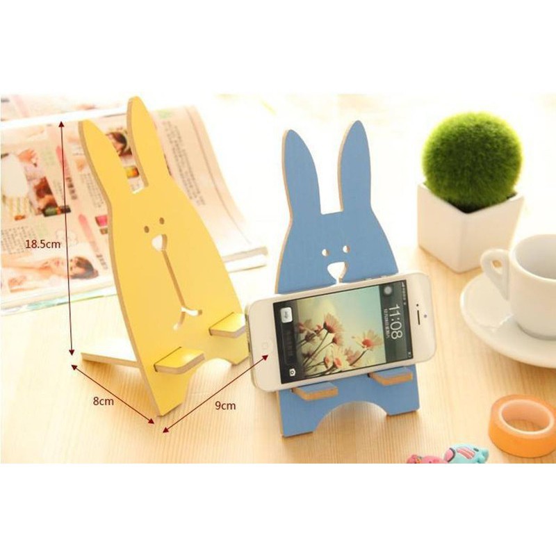 Giá Đỡ Điện Thoại Gỗ Hình Thỏ