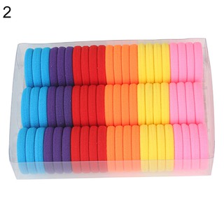 Set 66 Dây Cột Tóc Nhiều Màu Cho Bé Gái
