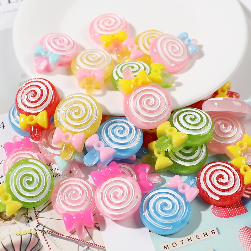 kẹo pha lê Resin phụ kiện dép Crocs charm DIY khóa giày crocs jibbitz Nhựa trang sức Phụ kiện trang trí giày crocs nút trang trí điện thoại di động Nắp đậy / Khung ảnh / Cốc nước / Túi Nguyên liệu làm phụ kiện handmade sáng tạo