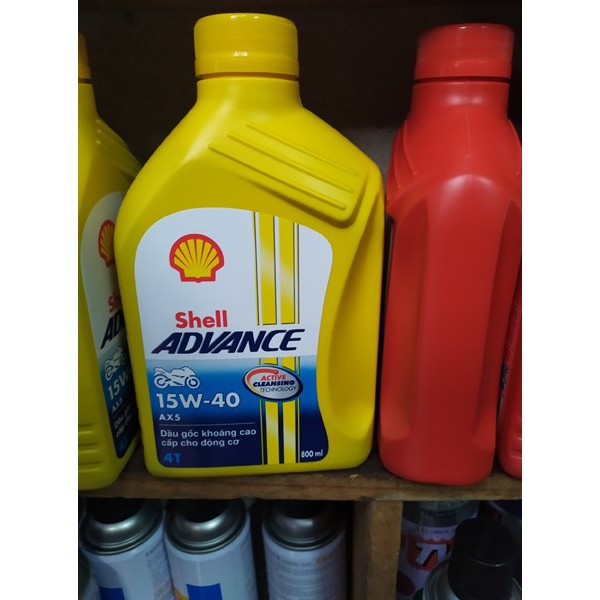 DẦU NHỚT SHELL VÀNG 800ML