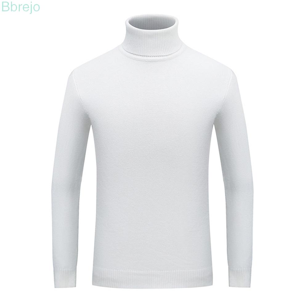Mens Pullover Sweater Pullover Soft Slim Fit High Neck Jumper Winter T-Shirt Mens Long Sleeve Tops Turtle Neck