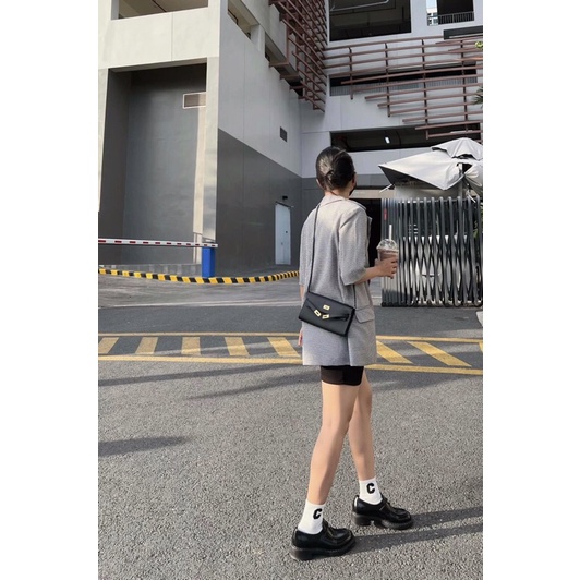 Set áo vest caro + Đầm body 3 lổ